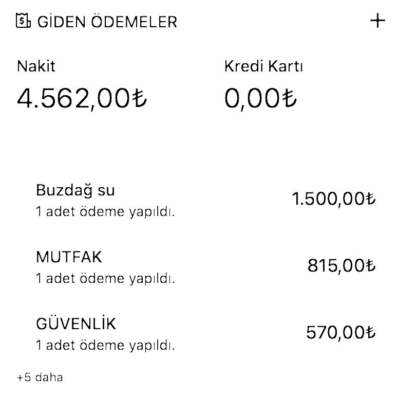 Gider takibi